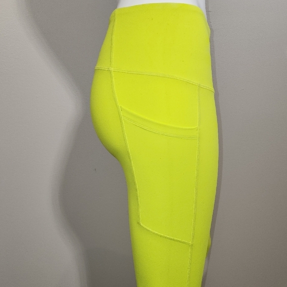Zella Neon Yellow High-Rise Leggings - Picture 4 of 8